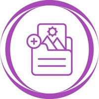 Document Insert Image Vector Icon