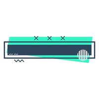 Premium Text Box, Modern Tittle Box, Title Banner, Text Ribbon for Business Decoration Templet, Infographic vector