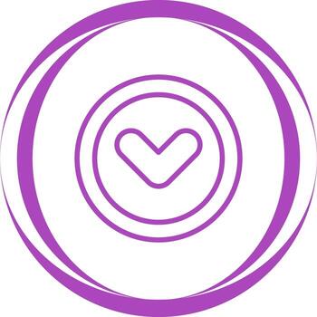 Angle Down Vector Icon