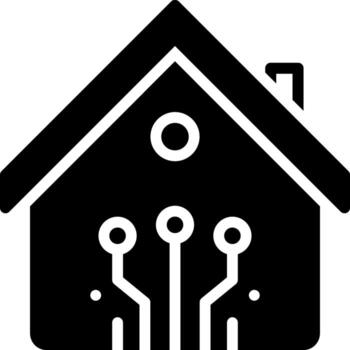 sólido icono para inteligente vector