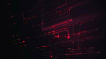 Abstract tech 3D digital circuit board styled background with fast moving digital data streams and nodes. This modern digital network technology motion background is a seamless loop. video