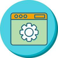 icono de vector de configuración web