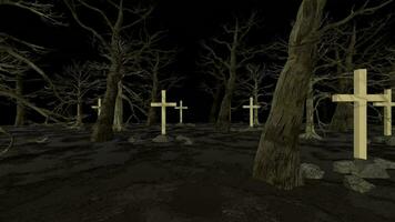 Horror Cross Landscape Background video