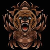 Bear head vector illustration