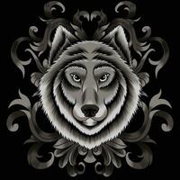 Wolf head vector illustration