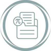 Document Insert Formula Vector Icon