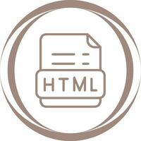 icono de vector html