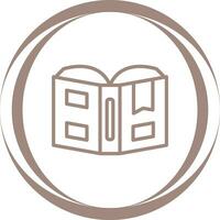 Open book with bookmark Vector Icon