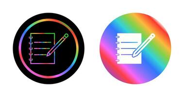 Notebook and Pen Vector Icon