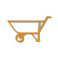 Wheelbarrow Vector Icon