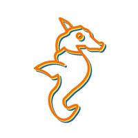 Seahorse Vector Icon