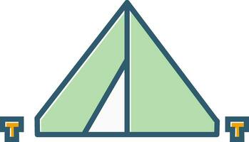 Tent Vector Icon