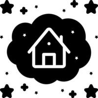 solid icon for dream vector