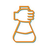 Holding Flask Vector Icon