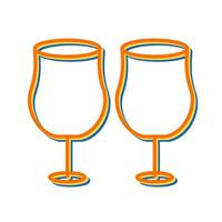 Party Glasses Vector Icon