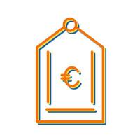 Euro Tag Vector Icon