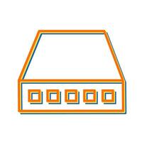 Network Switch Vector Icon