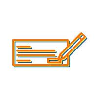 Write Cheque Vector Icon