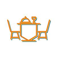 Dinner Table Vector Icon