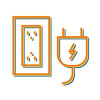 Plug and Socket Vector Icon