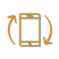 Auto rotation Vector Icon