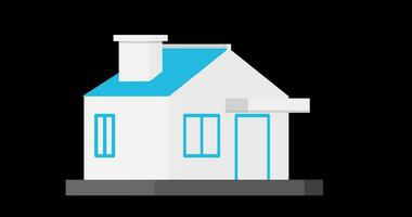 2d animação do uma rotativo casa video