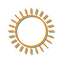 icono de vector de sol