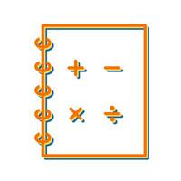 icono de vector de matemáticas