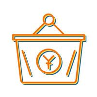 Yen Basket Vector Icon