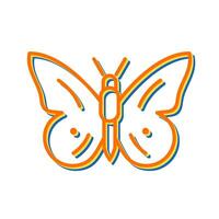 icono de vector de vuelo de mariposa