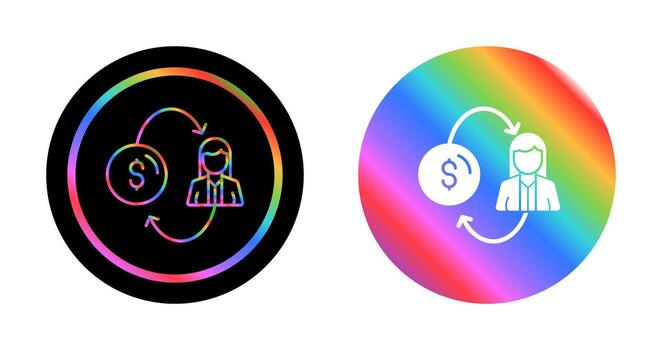 icono de vector de conversión