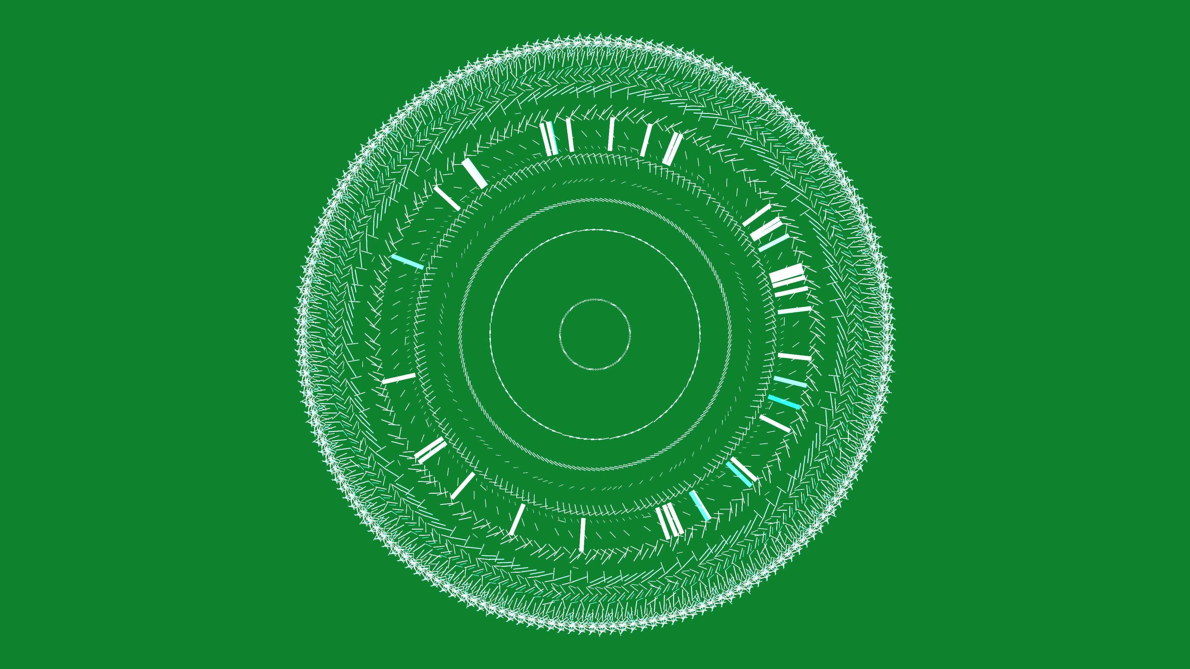 HUD Circle Animation Green Screen Background. HUD Interface, High Tech