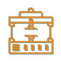 Machine Press Vector Icon