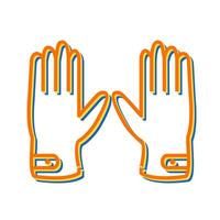 Leather Gloves Vector Icon