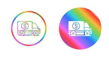 Money Truck Vector Icon