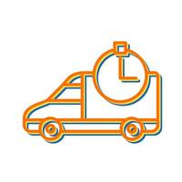Time Based Delivery Vector Icon