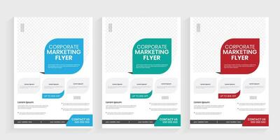 Corporate agency new trendy flier with eps-10 source file vector