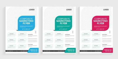 Corporate agency new trendy flier with eps-10 source file vector