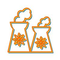 Nuclear Plant Vector Icon