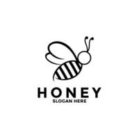 Honey logo design inspiration, Honey Bee logo vector icon template