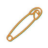 Safety Pin Vector Icon