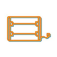 Electric Heater Vector Icon