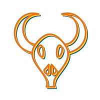 Bull Horns Vector Icon