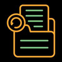 Document Undo Vector Icon