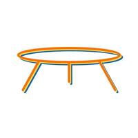 Small Table Vector Icon