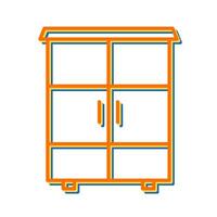 Shelves Cabinet Vector Icon