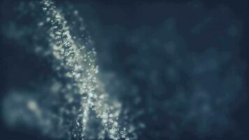 Futuristic wave with dots, big data concept, abstract technology background. video