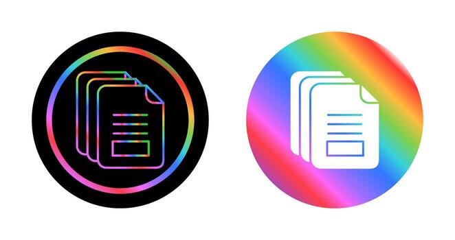 icono de vector de documento