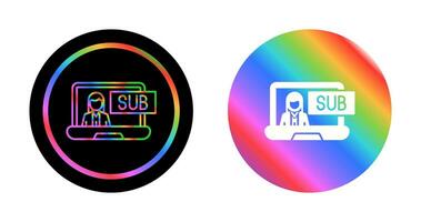 Subscriber Model Vector Icon