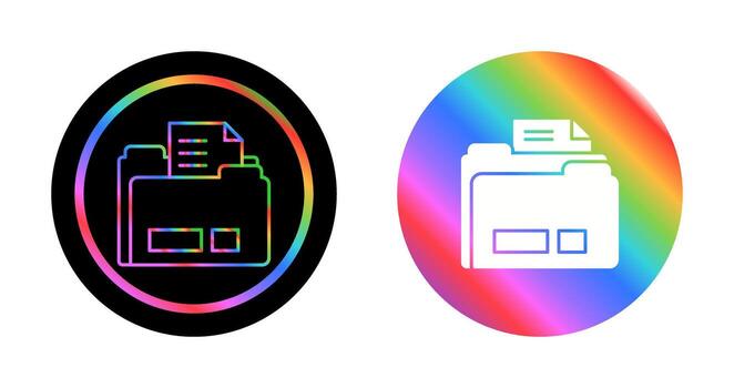 icono de vector de carpeta